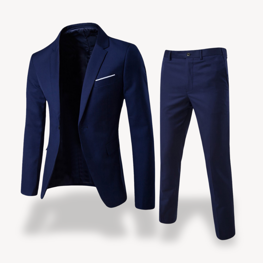 Kacob | Men's Two Piece Suit – Single Breasted Blazer and Slim Trousers