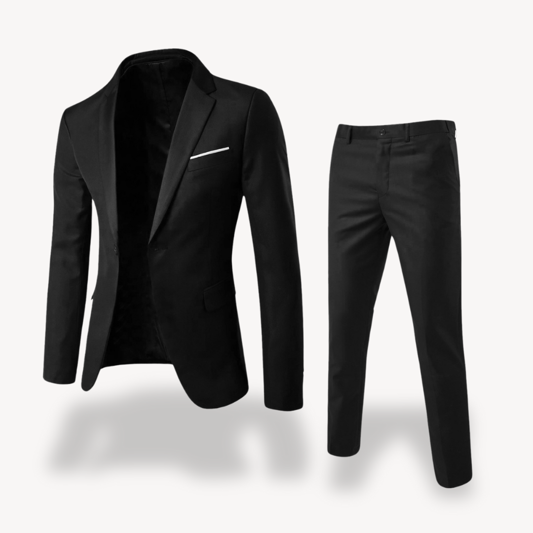 Kacob | Men's Two Piece Suit – Single Breasted Blazer and Slim Trousers