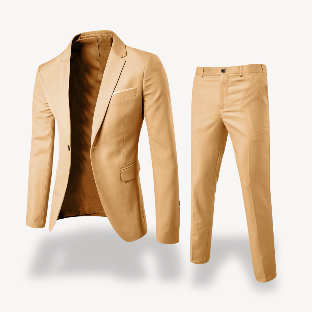 Kacob | Men's Two Piece Suit – Single Breasted Blazer and Slim Trousers
