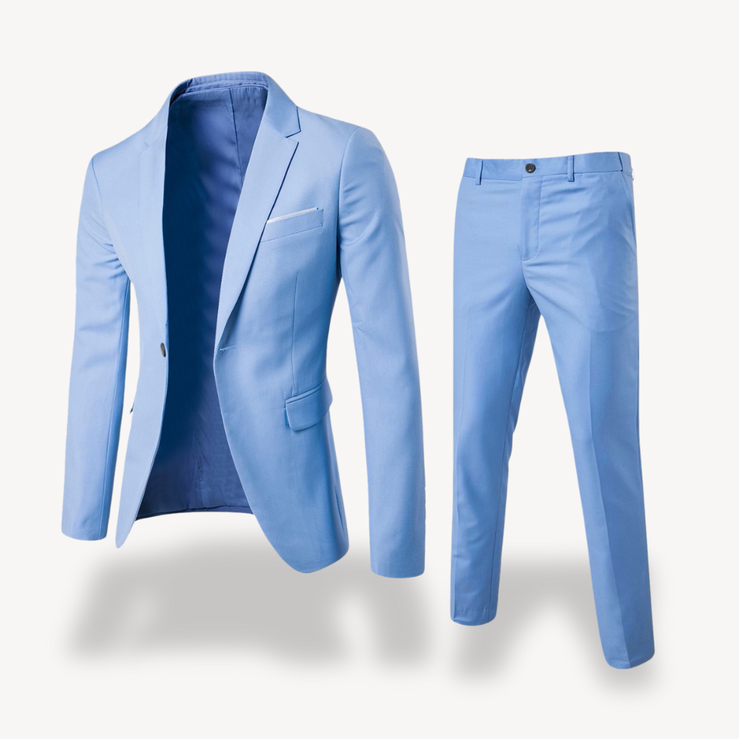 Kacob | Men's Two Piece Suit – Single Breasted Blazer and Slim Trousers