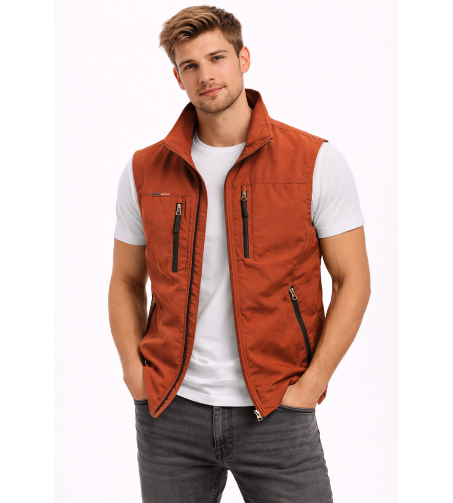 Kacob | Men's Utility Gilet – Multi Pocket Zip Outdoor Vest