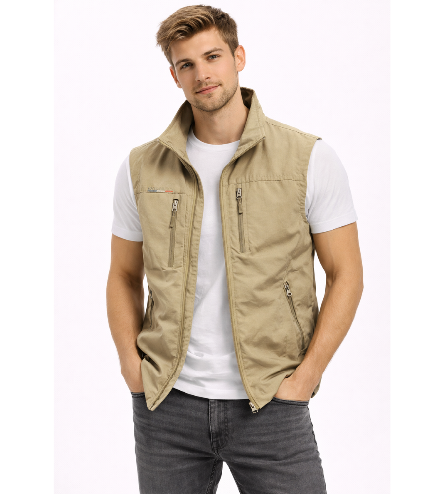 Kacob | Men's Utility Gilet – Multi Pocket Zip Outdoor Vest