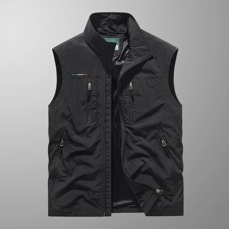 Kacob | Men's Utility Gilet – Multi Pocket Zip Outdoor Vest