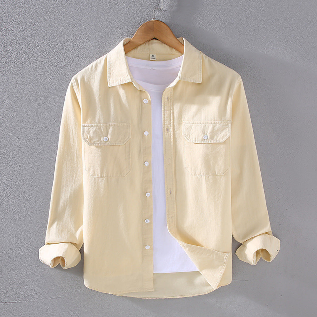 Kacob | Men's Utility Overshirt – Twin Pocket Casual Shirt Jacket