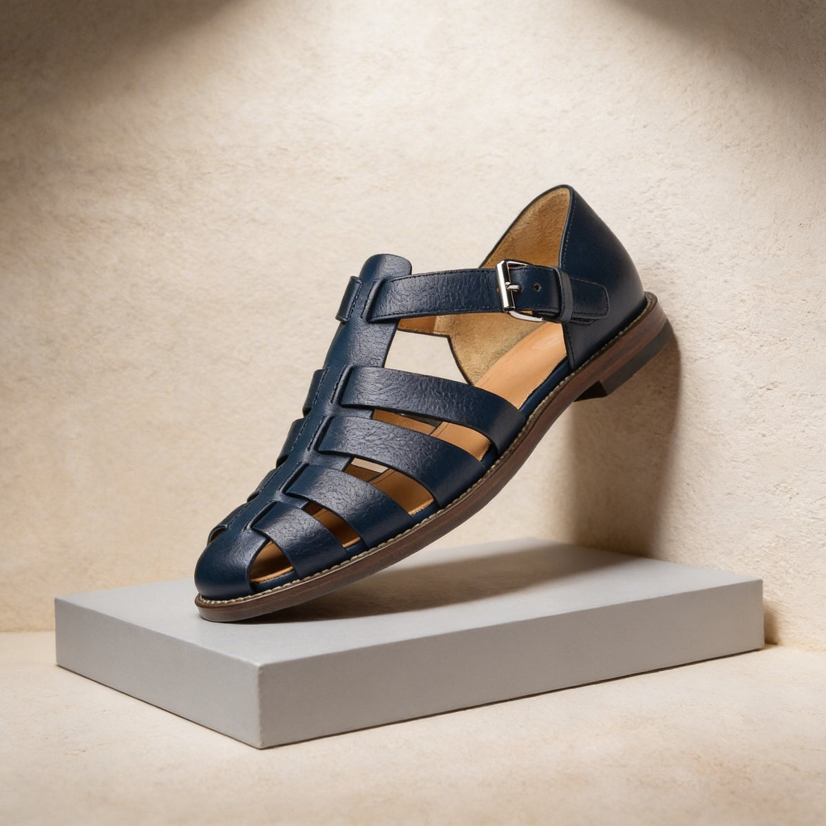 Men's Woven Strap Fisherman Sandals – Closed Toe