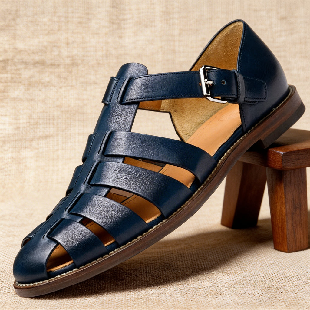 Men's Woven Strap Fisherman Sandals – Closed Toe