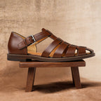Men's Woven Strap Fisherman Sandals – Closed Toe