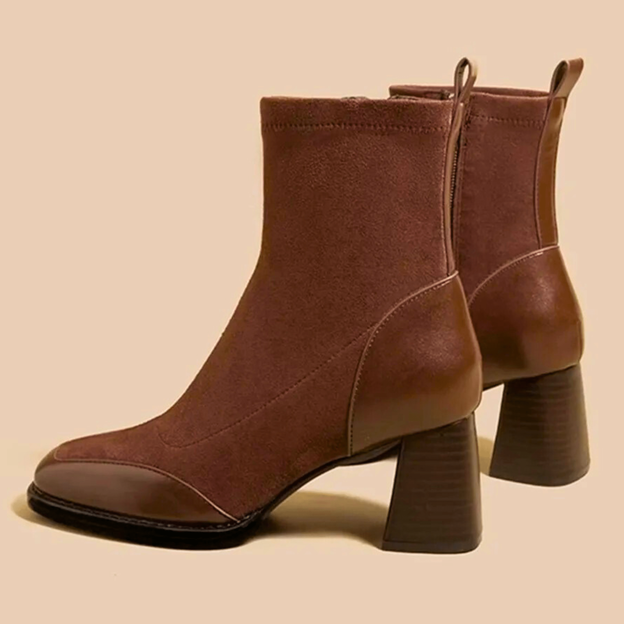 kacob womens block heel ankle boots