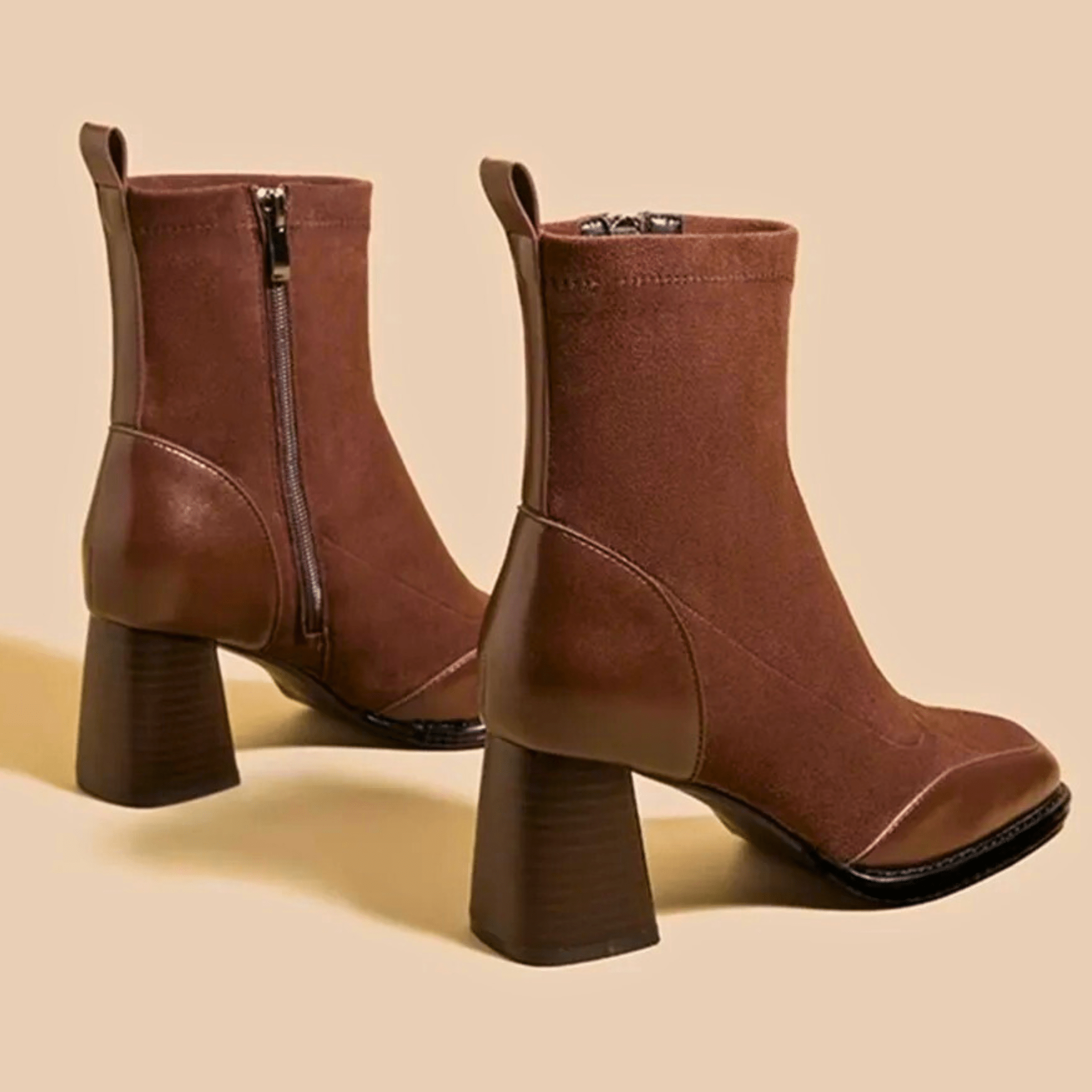 kacob womens block heel ankle boots