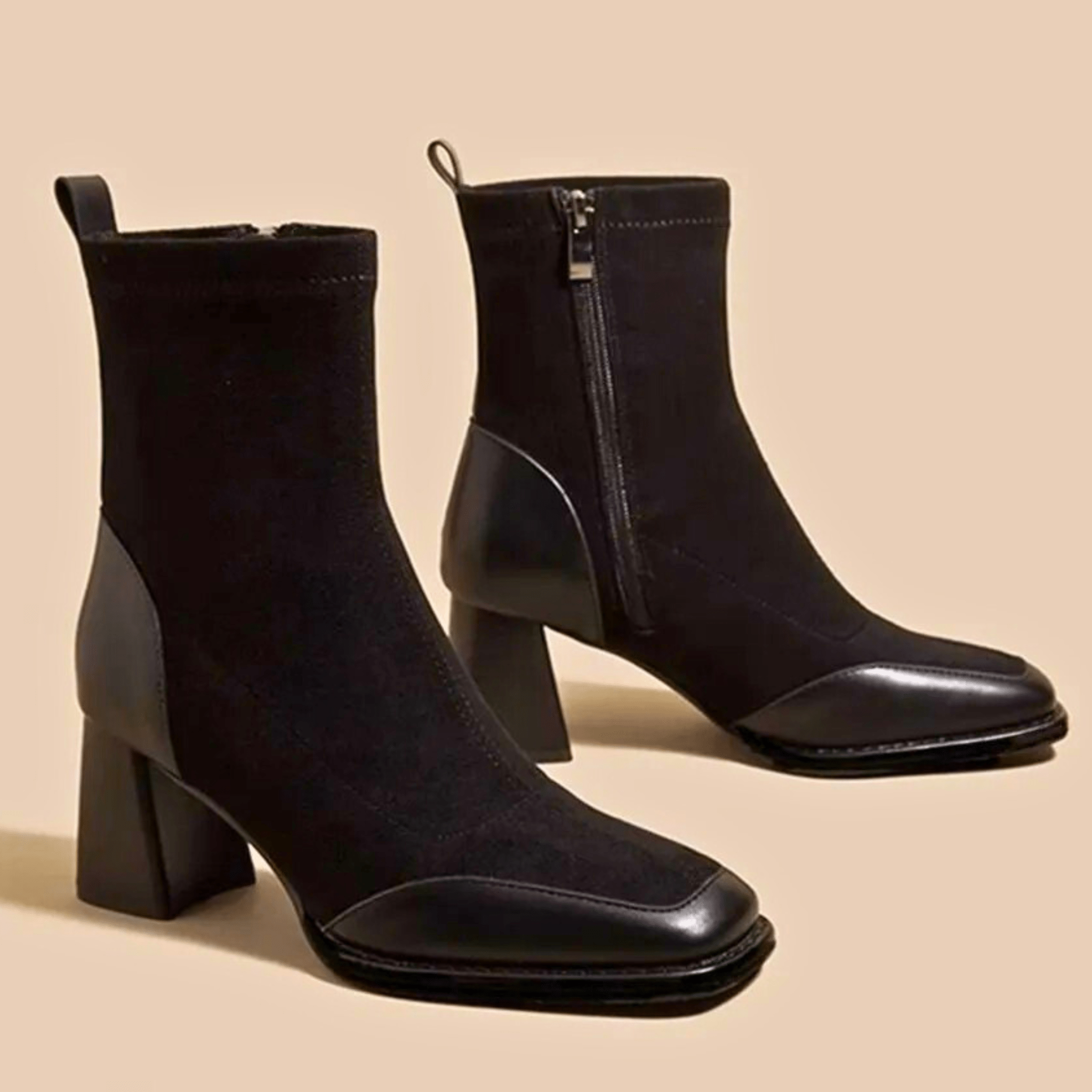 kacob womens block heel ankle boots