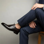 Kacob | Men's Oxford Brogue Leather Dress Shoes