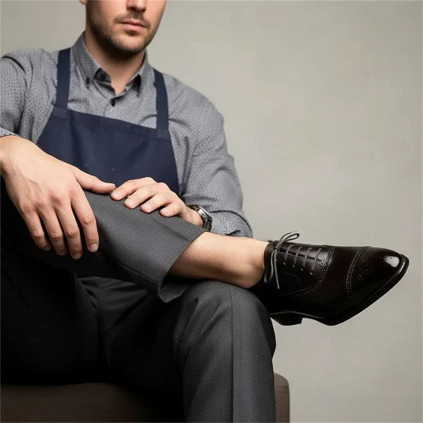 Kacob | Men's Oxford Brogue Leather Dress Shoes