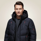 Kacob | Men's Hooded Waterproof Puffer Jacket