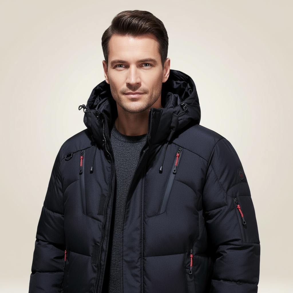 Kacob | Men's Hooded Waterproof Puffer Jacket