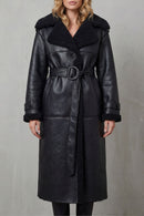 Kacob | Oversized Belted Shearling Coat