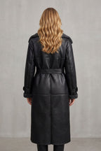 Kacob | Oversized Belted Shearling Coat