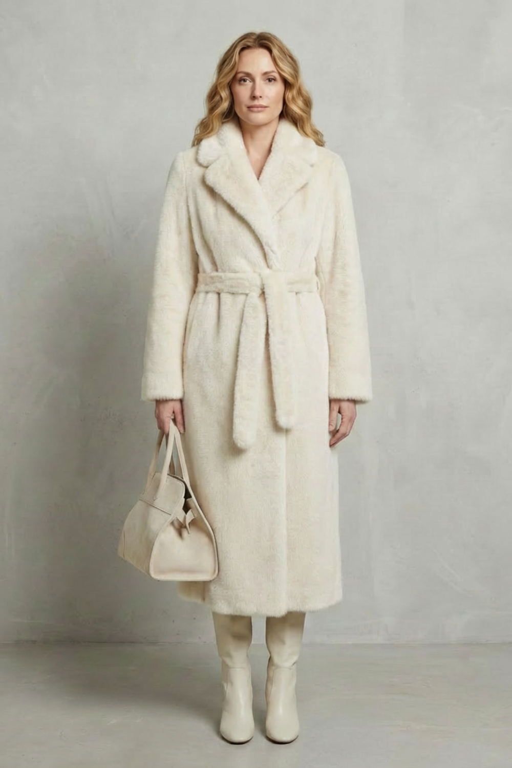 Kacob | Oversized Faux Fur Longline Coat
