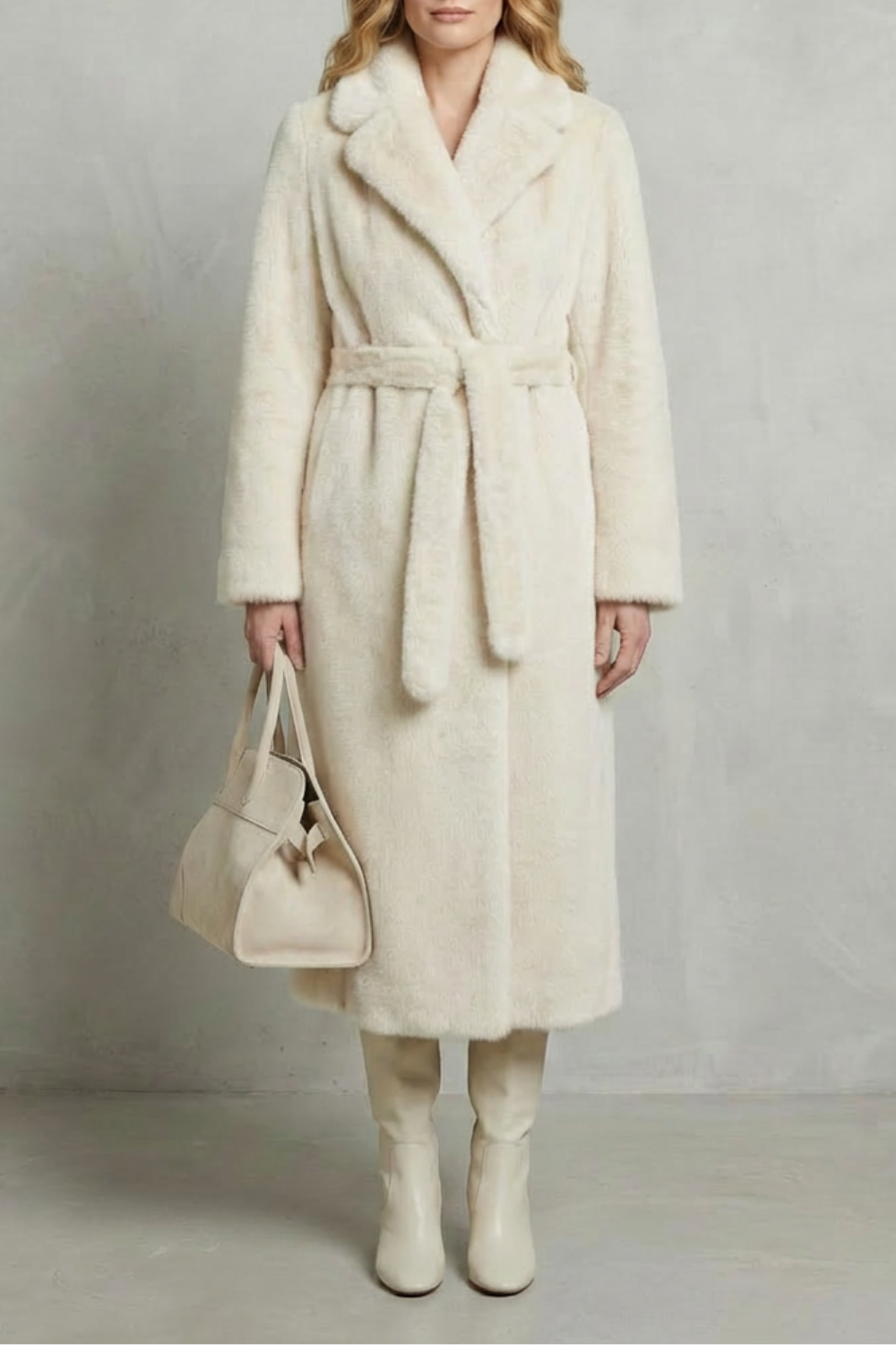 Kacob | Oversized Faux Fur Longline Coat