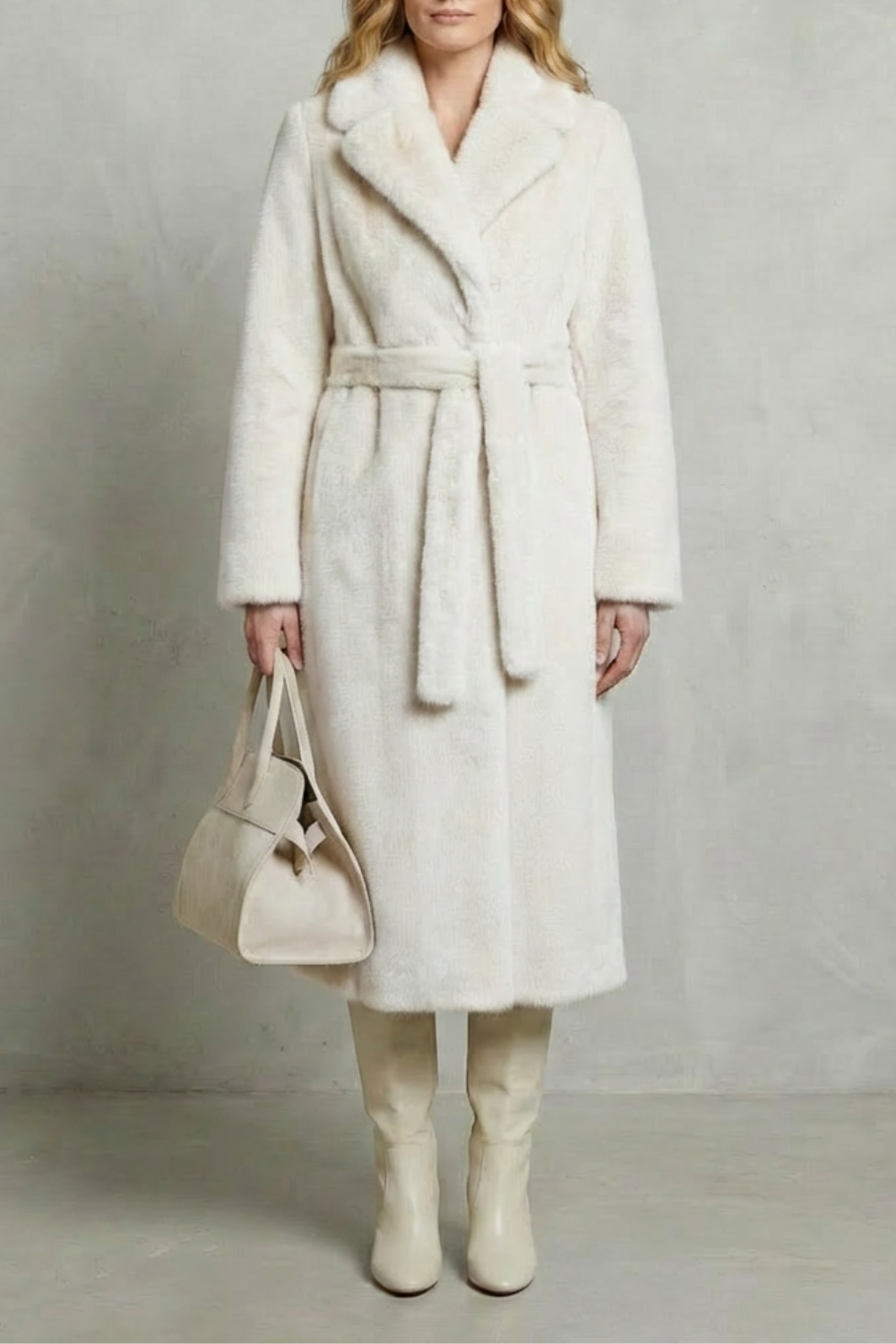 Kacob | Oversized Faux Fur Longline Coat