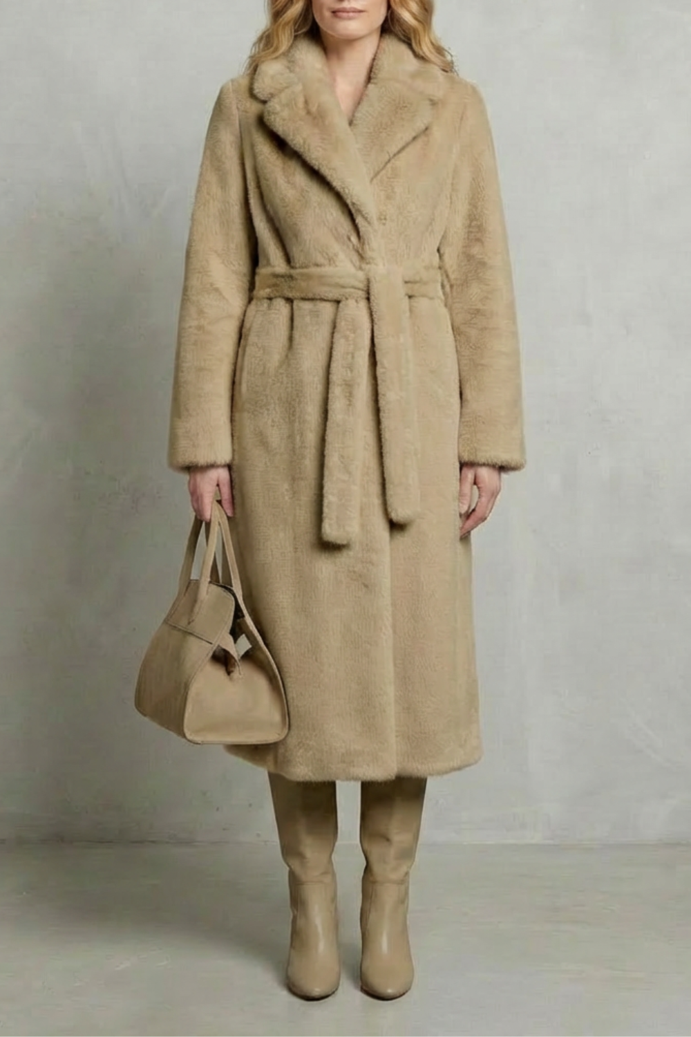 Kacob | Oversized Faux Fur Longline Coat