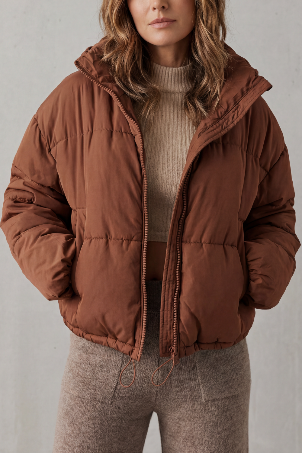 Kacob | Quilted Cropped Puffer Jacket