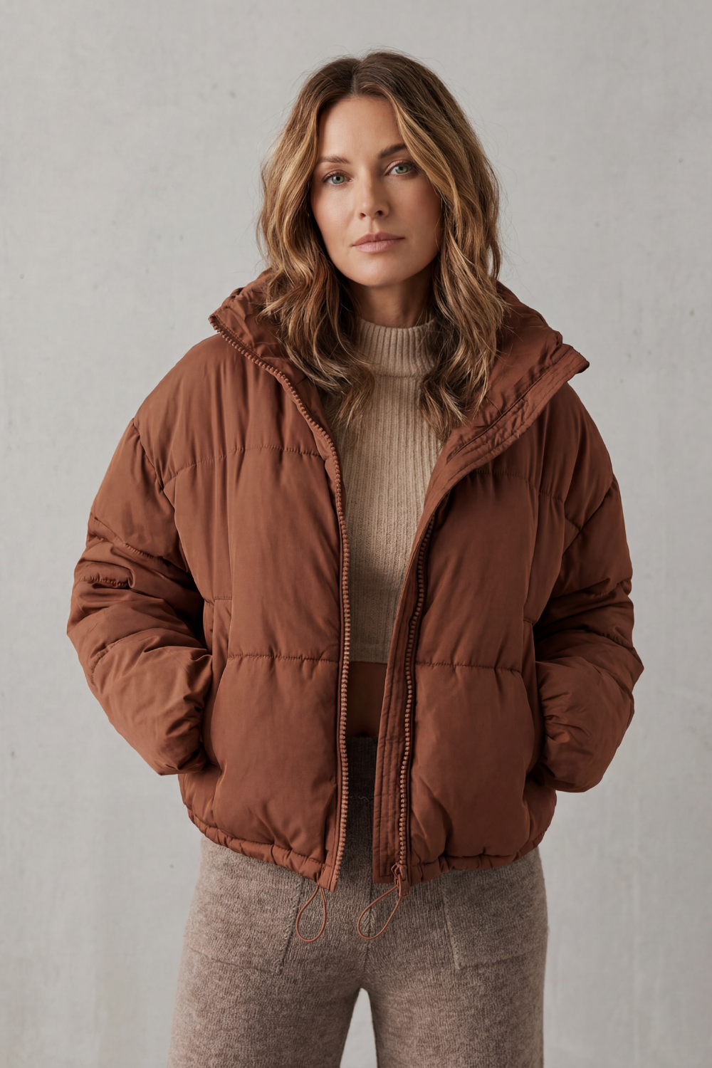 Kacob | Quilted Cropped Puffer Jacket