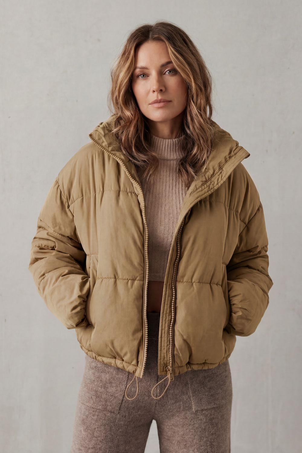 Kacob | Quilted Cropped Puffer Jacket