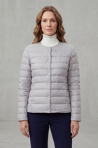 Kacob | Quilted Padded Zip Jacket