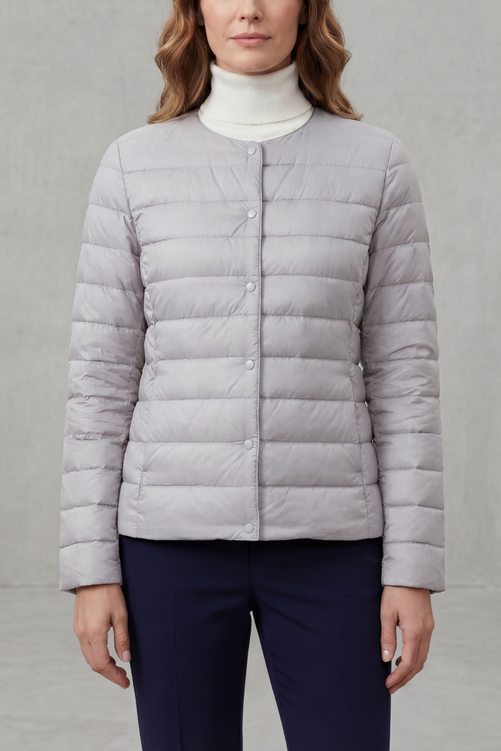 Kacob | Quilted Padded Zip Jacket