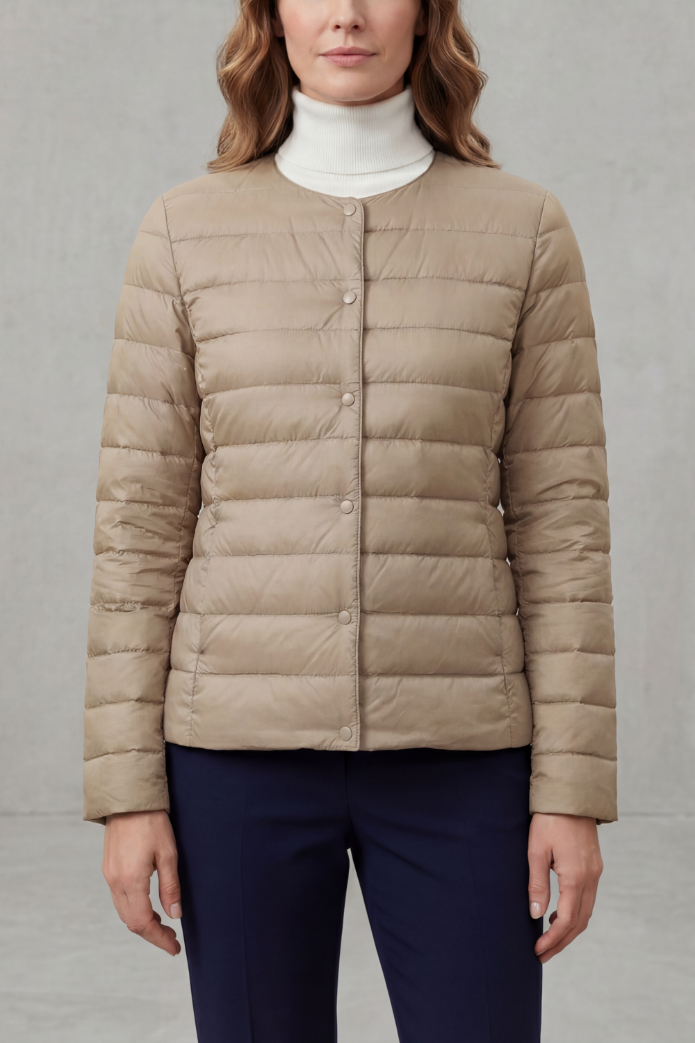 Kacob | Quilted Padded Zip Jacket