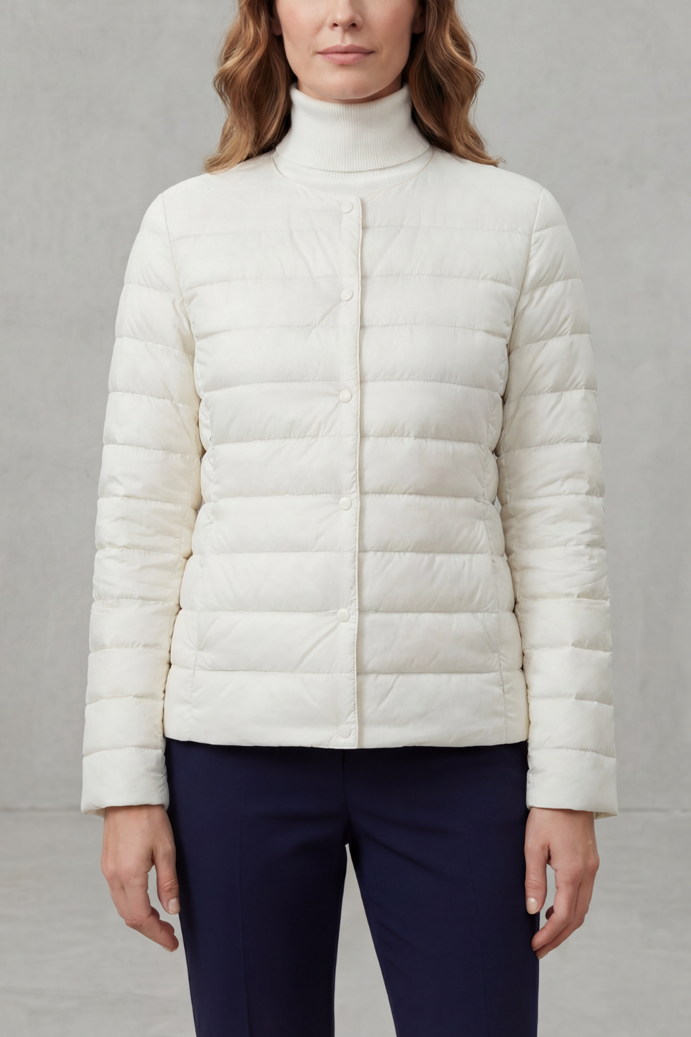 Kacob | Quilted Padded Zip Jacket
