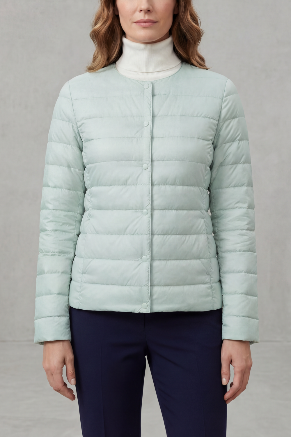 Kacob | Quilted Padded Zip Jacket