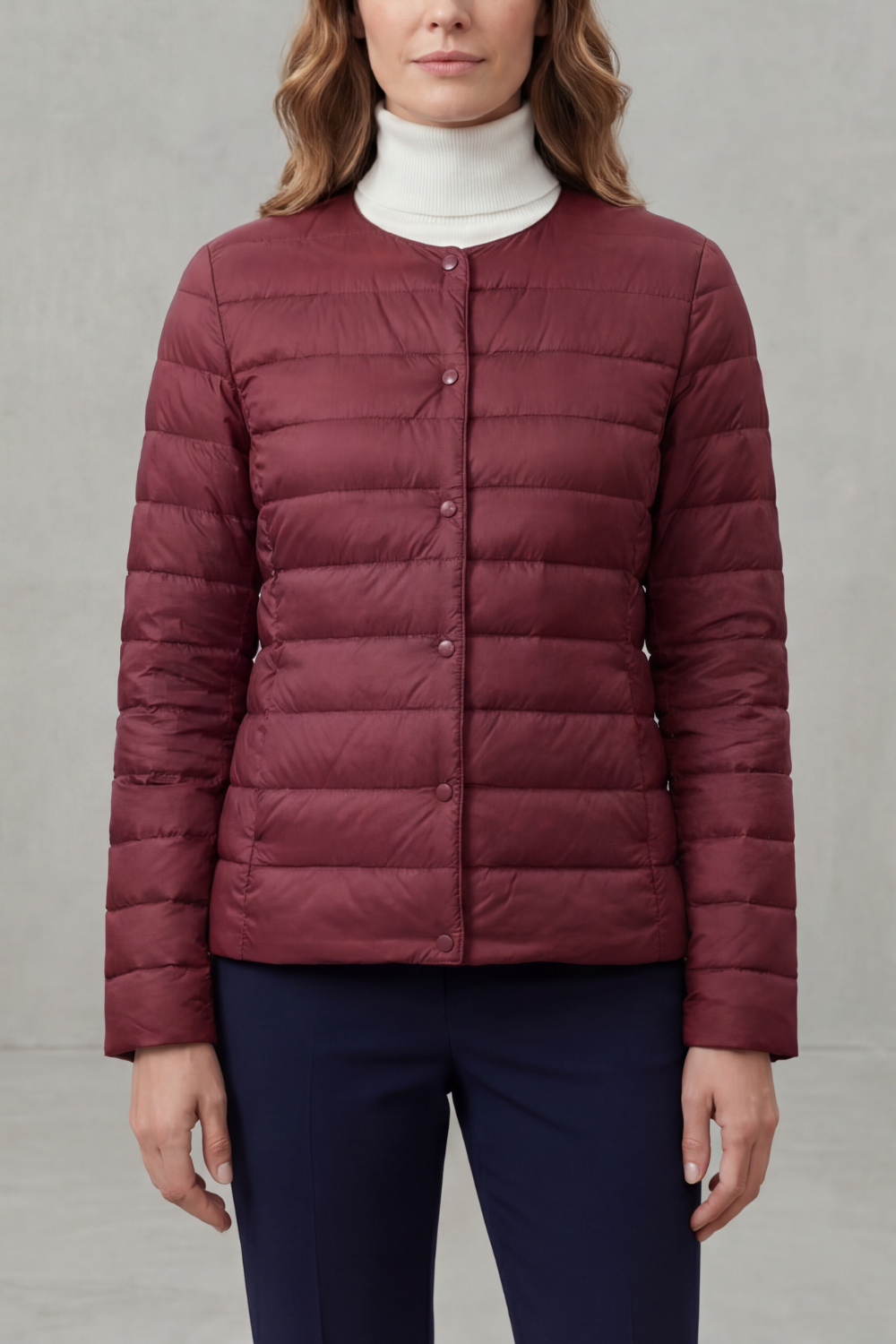 Kacob | Quilted Padded Zip Jacket