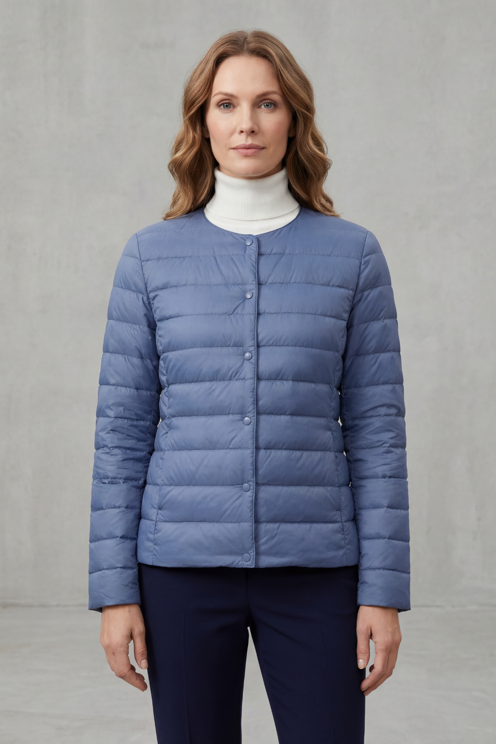 Kacob | Quilted Padded Zip Jacket