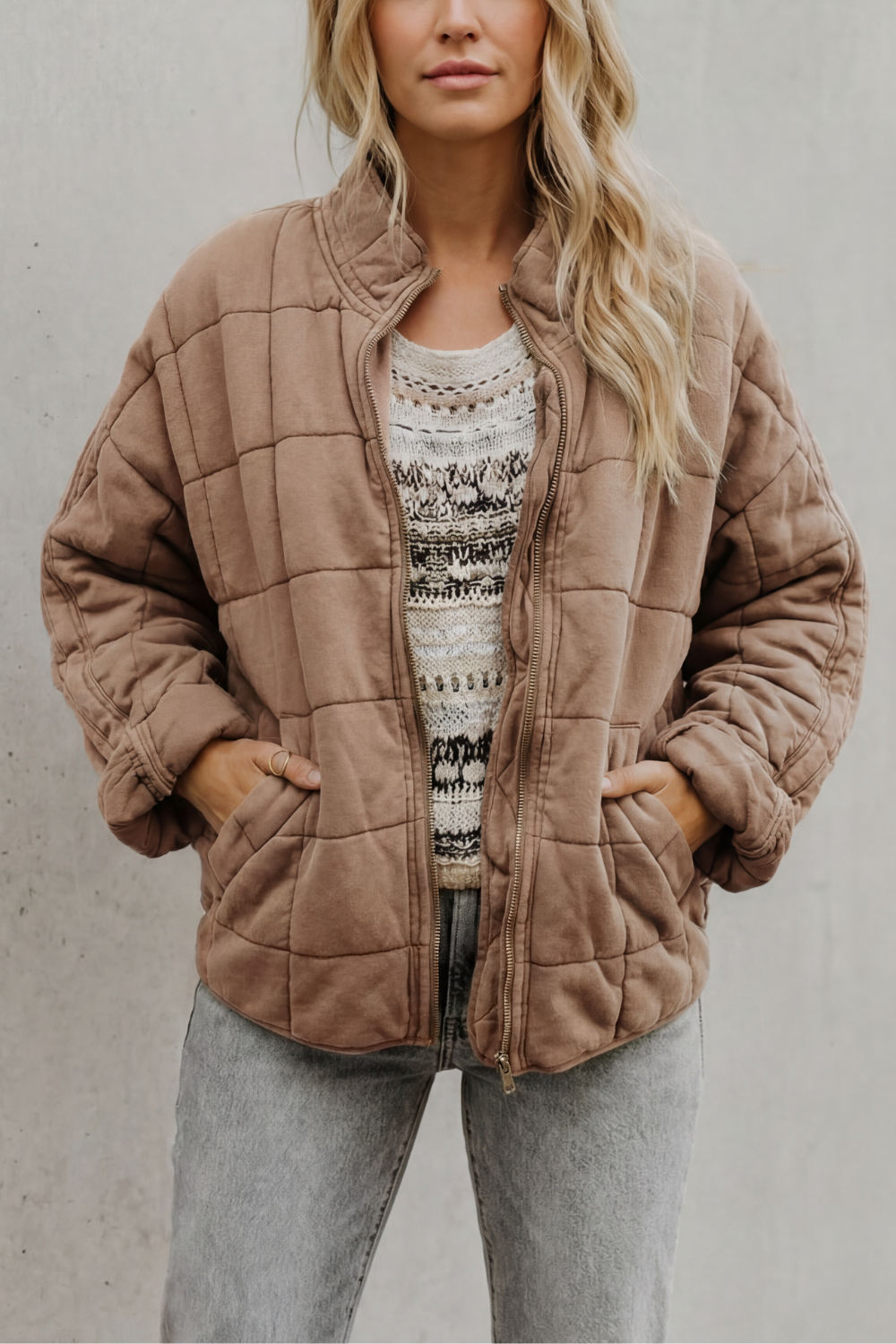 Kacob | Quilted Zip Padded Jacket
