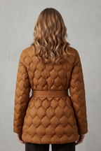 Kacob | Sculpted Belted Puffer Jacket