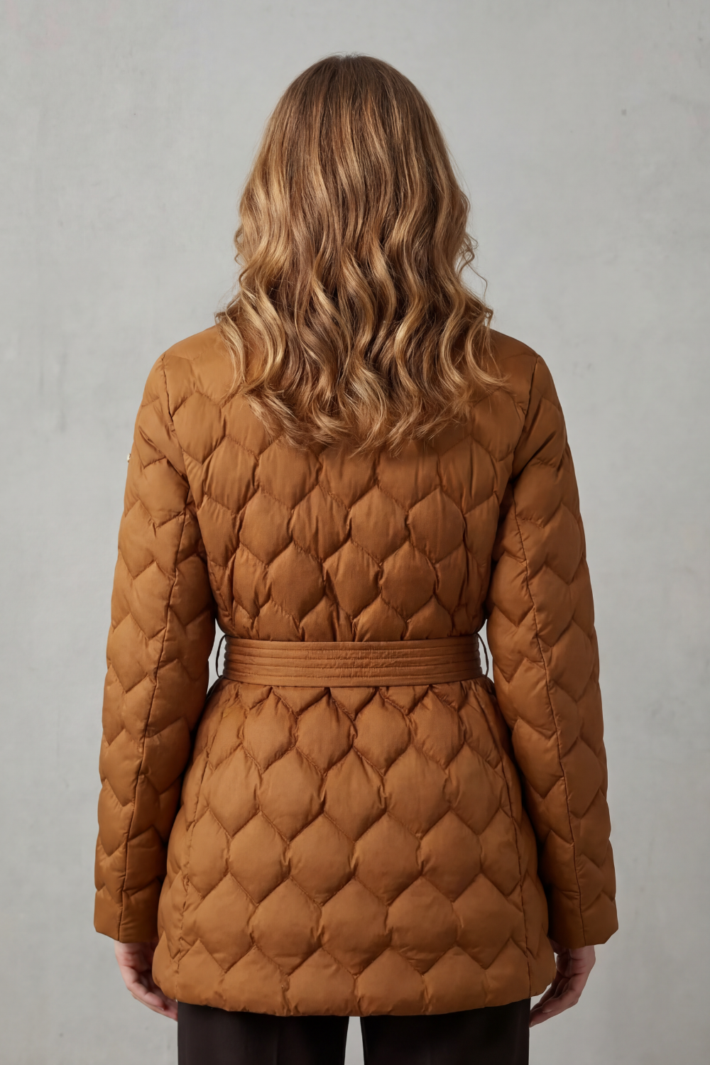 Kacob | Sculpted Belted Puffer Jacket