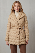 Kacob | Sculpted Belted Puffer Jacket