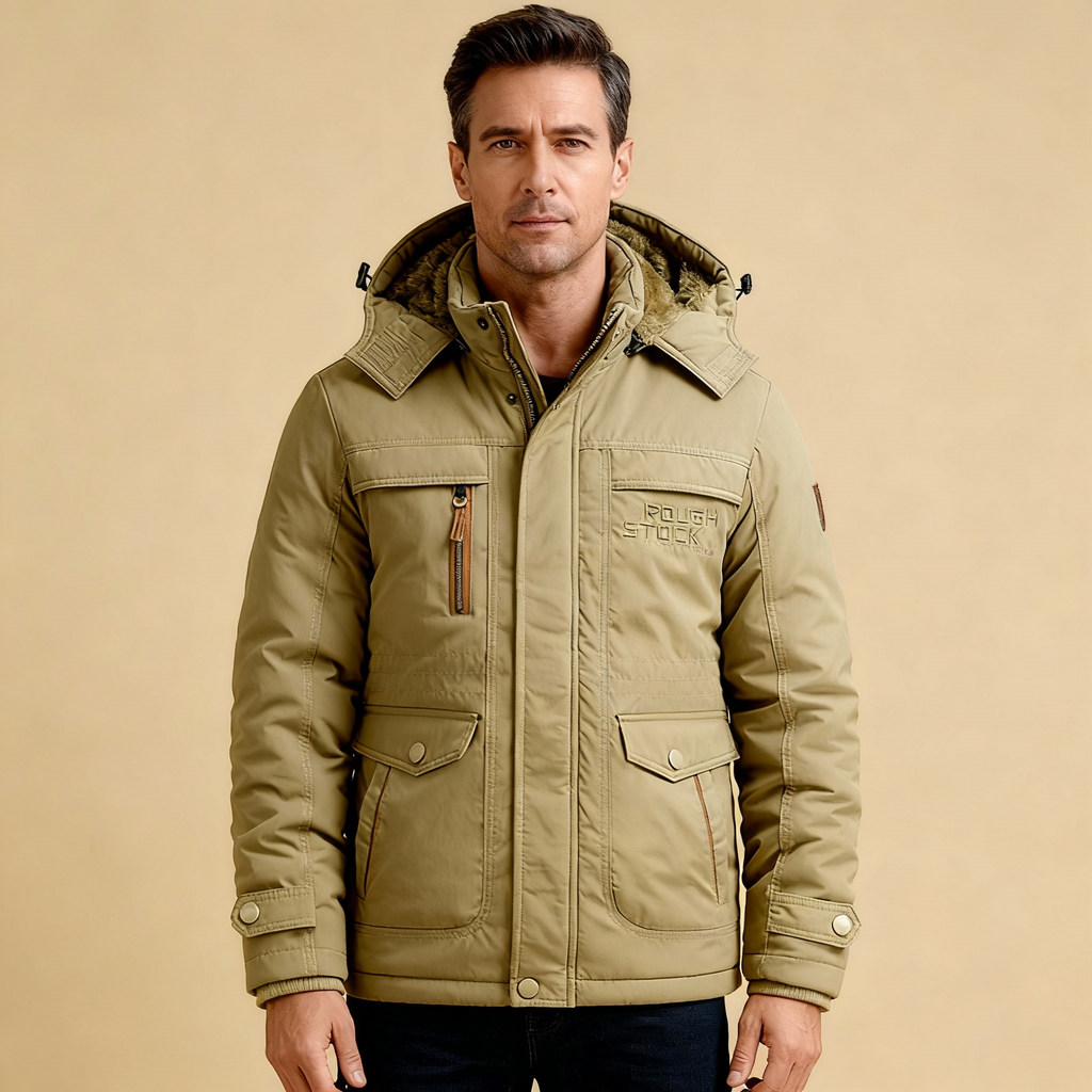 Kacob | Men's Multi Pocket Fleece Lined Parka