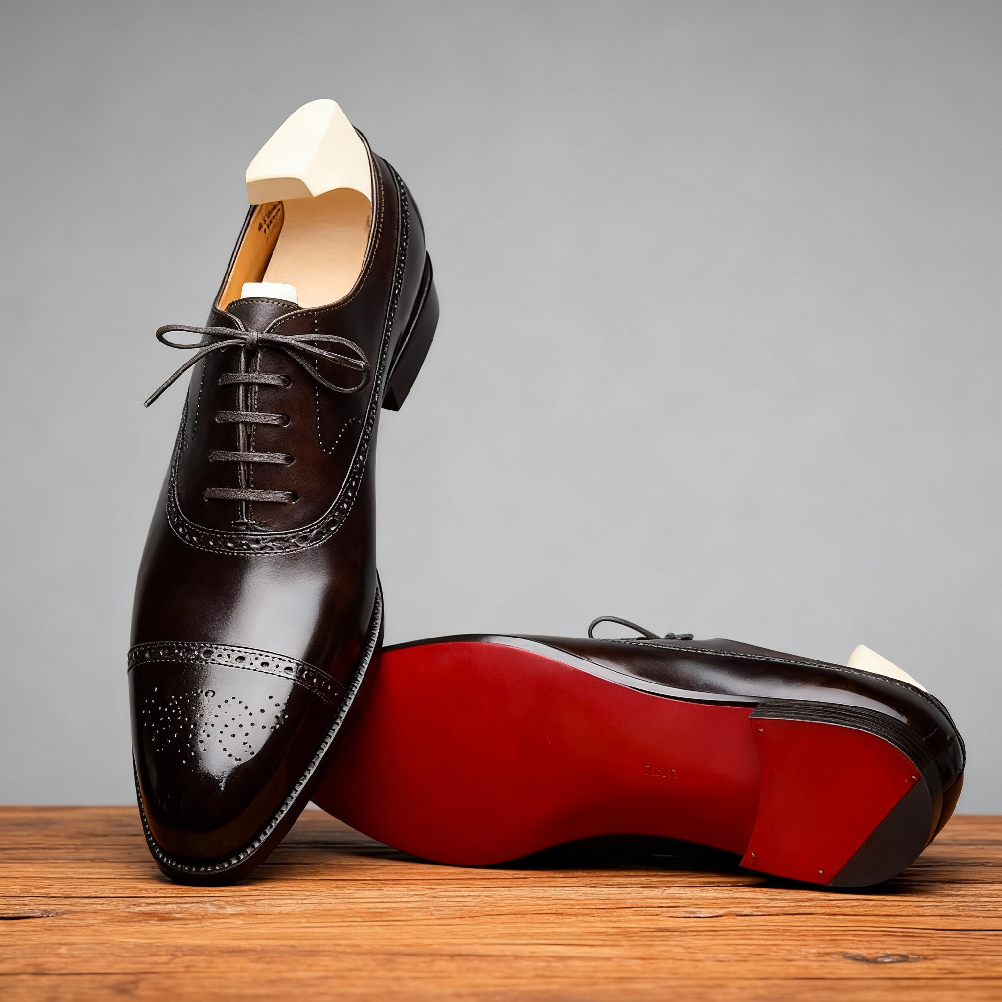 Kacob | Men's Oxford Brogue Leather Dress Shoes
