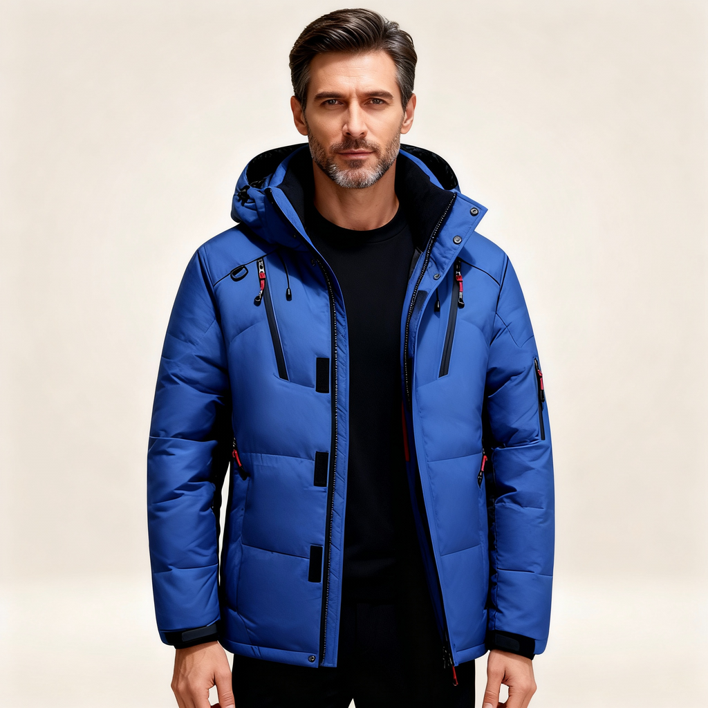 Kacob | Men's Hooded Waterproof Puffer Jacket