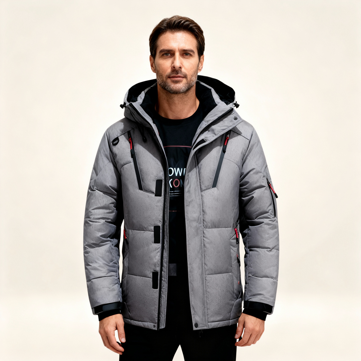 Kacob | Men's Hooded Waterproof Puffer Jacket