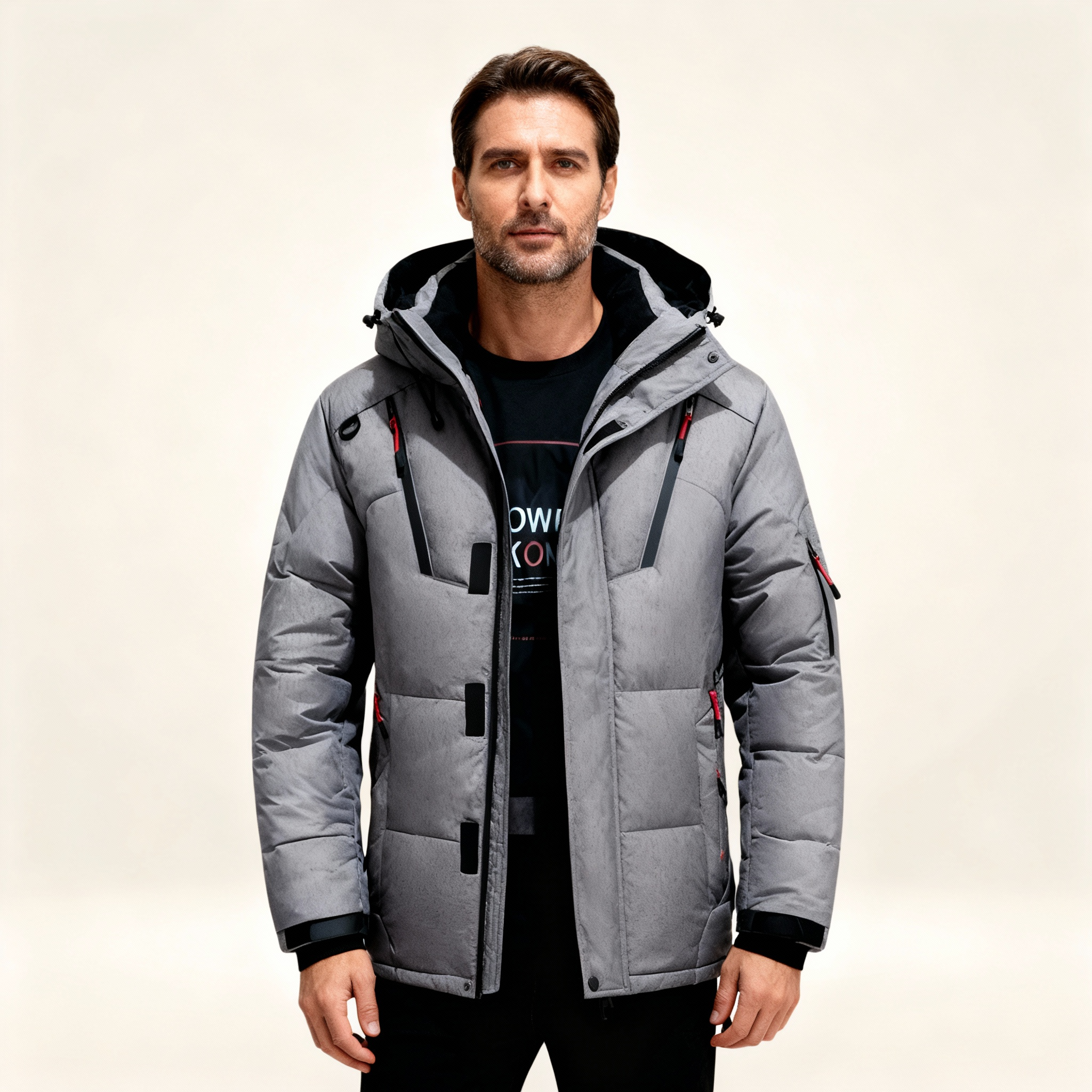 Kacob | Men's Hooded Waterproof Puffer Jacket