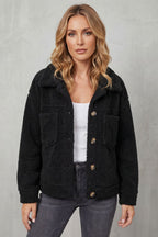 Kacob | Textured Fleece Button-Up Jacket