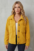 Kacob | Textured Fleece Button-Up Jacket