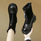 kacob womens cuffed winter ankle boots