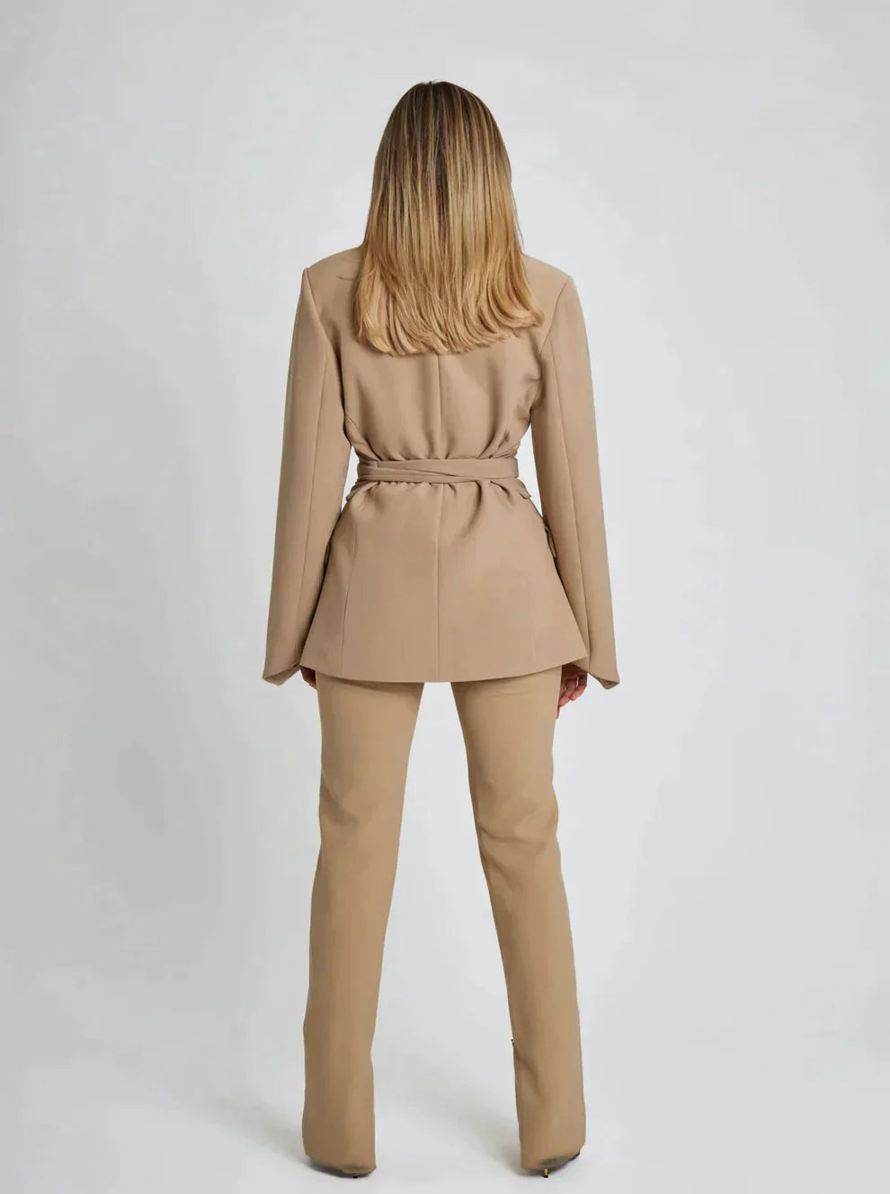 Kacob | Women's Belted Blazer – Tie Waist Tailored Jacket