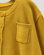 Women's Button-Up Knit Cardigan with Chest Pocket