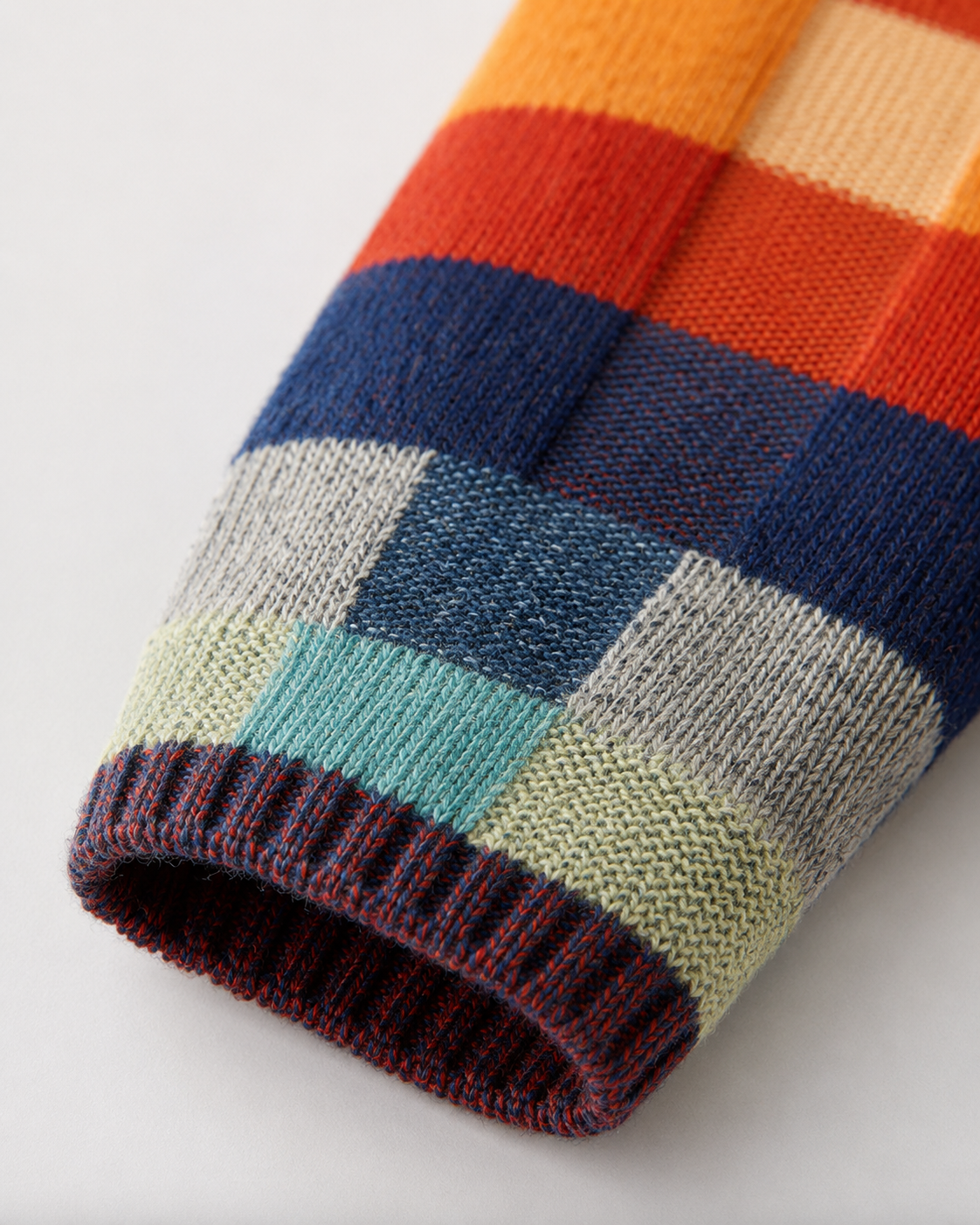Women's Check Knit Turtleneck Jumper – Relaxed Fit