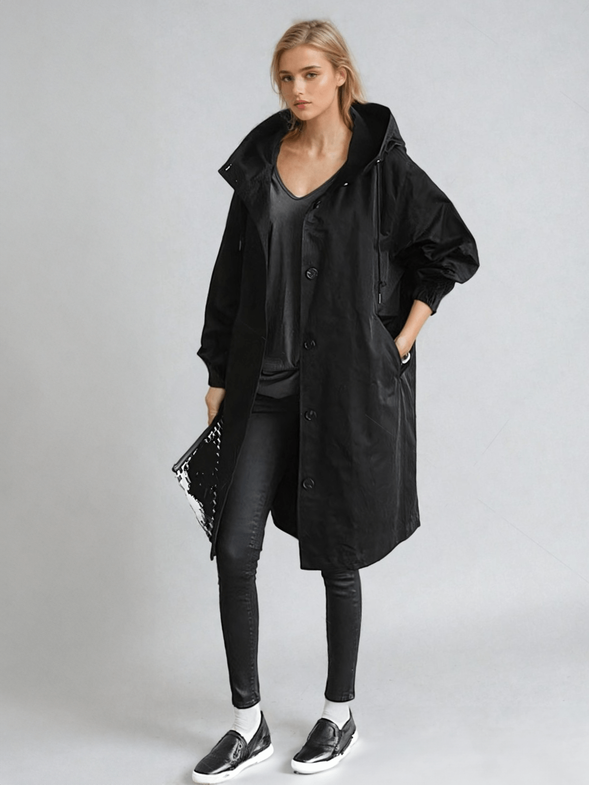 Women's Classic Belted Trench Coat – Relaxed Fit